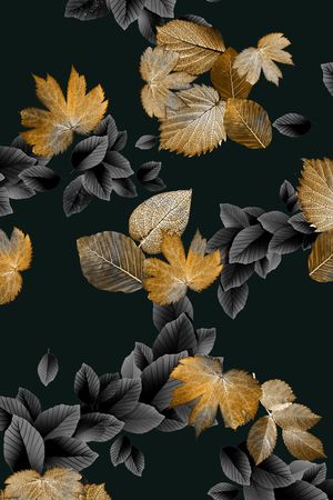 绿植树叶印花华亿平台图片