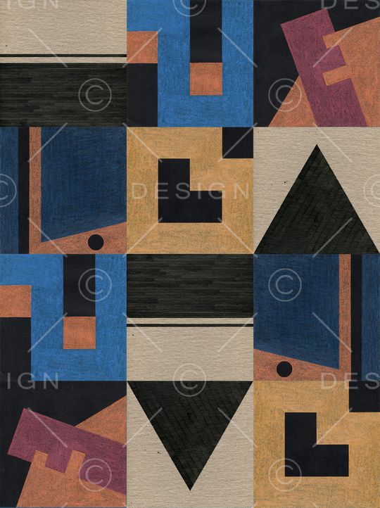 几何印花华亿平台图片