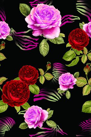 花卉印花华亿平台图片