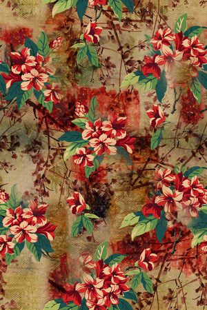 绿植树叶印花华亿平台图片