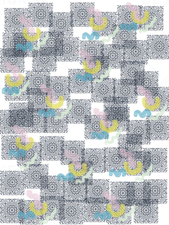 几何印花华亿平台图片