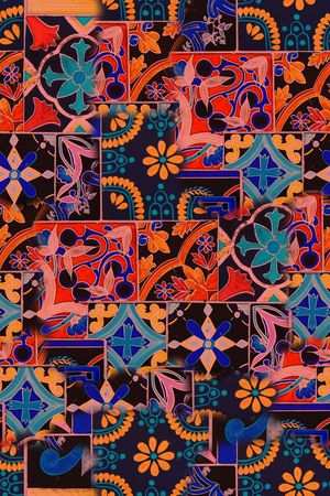 复古印花华亿平台图片