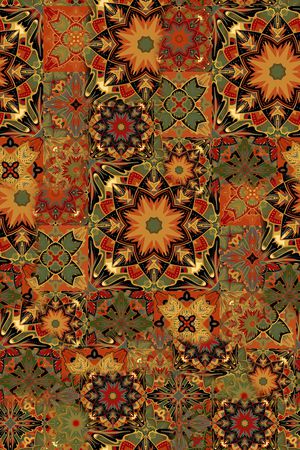 复古印花华亿平台图片