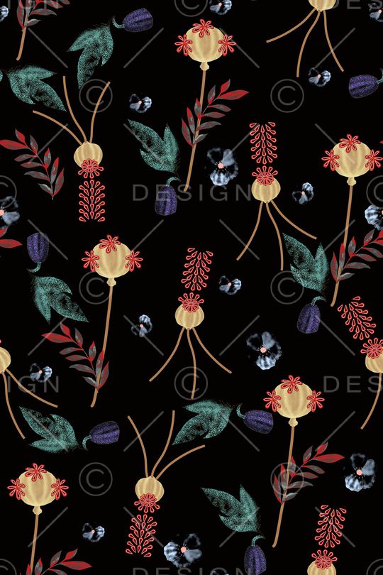 绿植树叶印花华亿平台图片