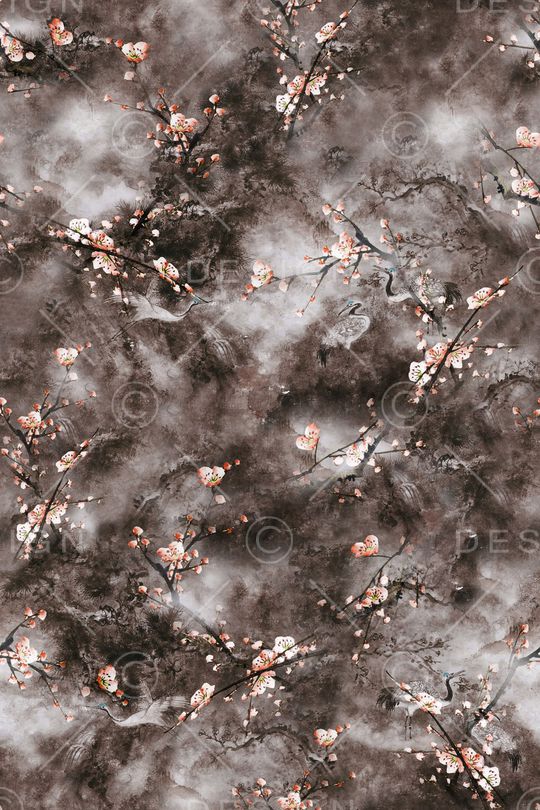 梅花印花华亿平台图片