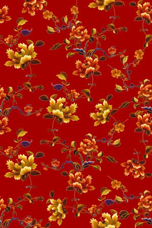 满版散花印花华亿平台图片