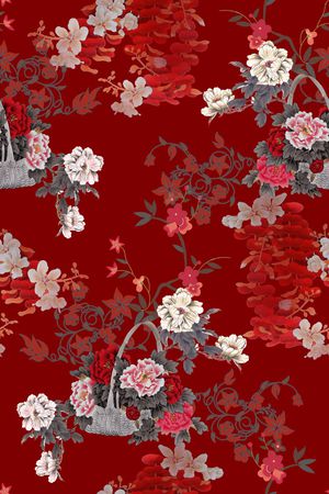 真丝印花华亿平台图片