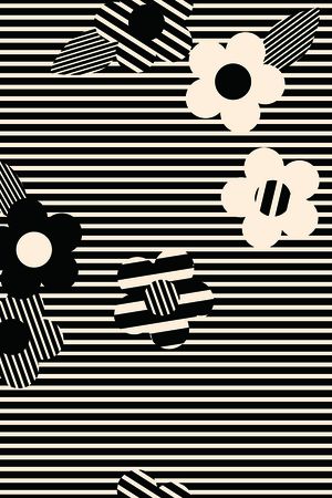 抽象花卉印花华亿平台图片