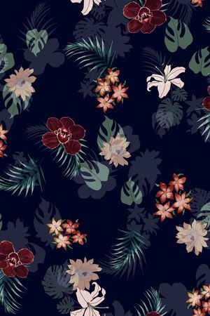 花卉印花华亿平台图片