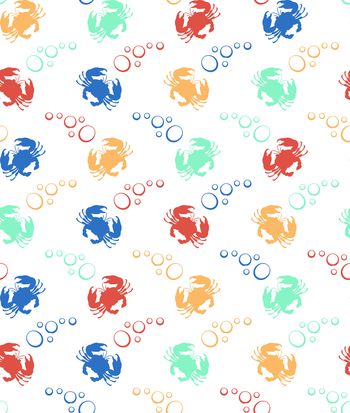 螃蟹印花华亿平台图片