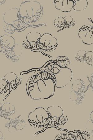 手绘线条笔触印花华亿平台图片