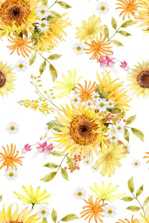 向日葵印花华亿平台图片