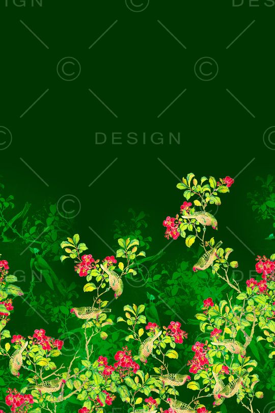 水墨风印花华亿平台图片