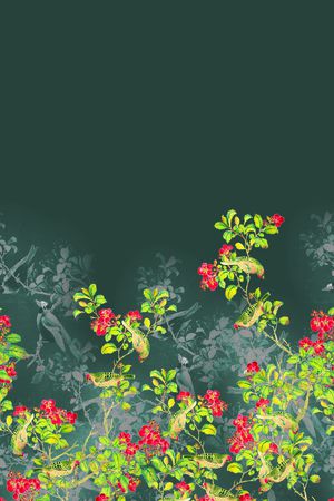 水墨风印花华亿平台图片