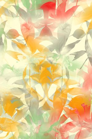 绿植树叶印花华亿平台图片