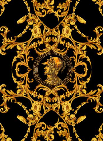 复古花纹图腾印花华亿平台图片