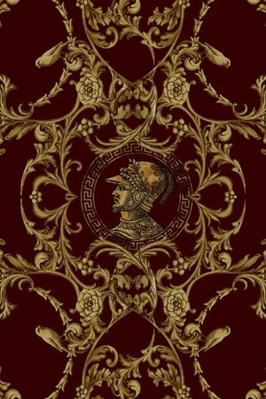 复古花纹图腾印花华亿平台图片