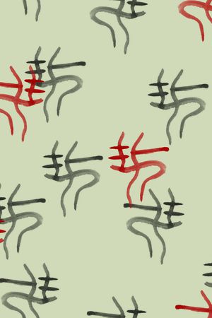 线条印花华亿平台图片