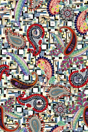 复古印花华亿平台图片