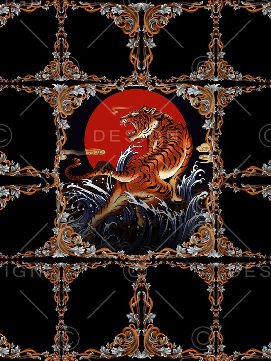 老虎印花华亿平台图片