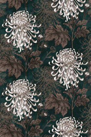 菊花印花华亿平台图片