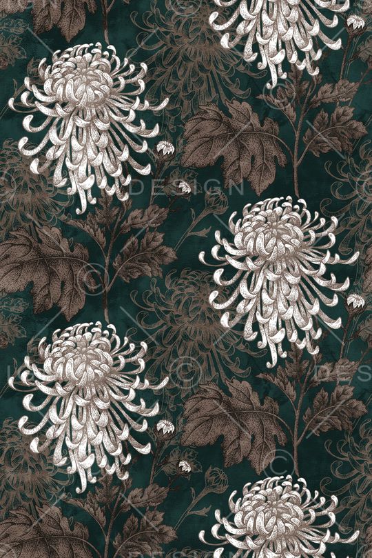 菊花印花华亿平台图片