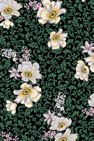 小碎花印花华亿平台图片