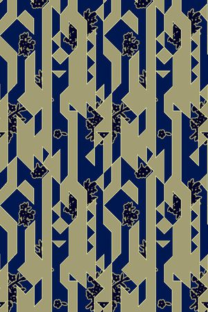 民族花卉印花华亿平台图片