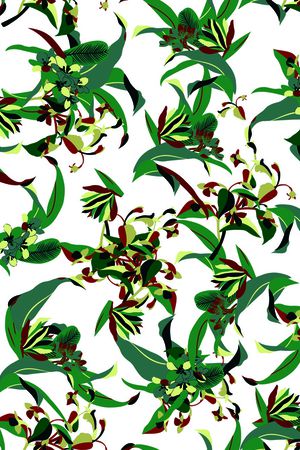 民族花卉印花华亿平台图片