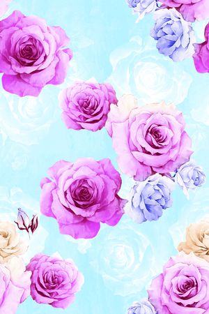 花卉、印花华亿平台图片