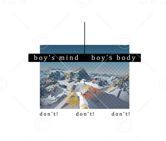 胸前独幅印花华亿平台图片