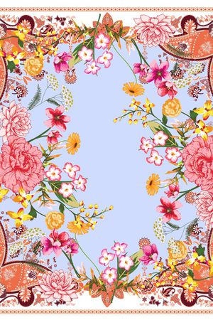 方巾印花华亿平台图片