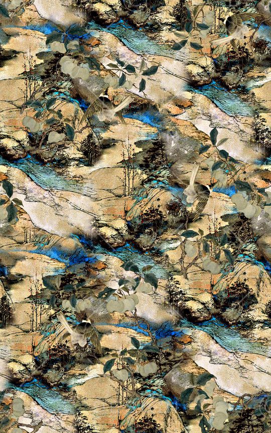 中国风旗袍印花印花华亿平台图片