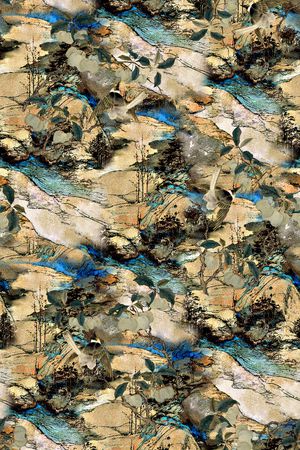 中国风旗袍印花印花华亿平台图片