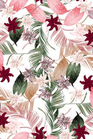 绿植树叶印花华亿平台图片