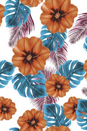 绿植树叶印花华亿平台图片