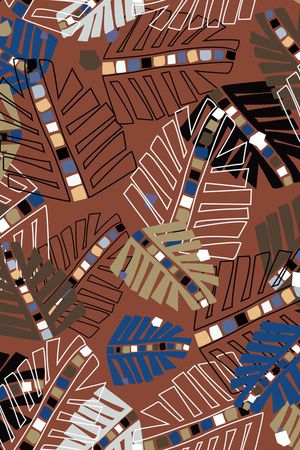 绿植树叶印花华亿平台图片