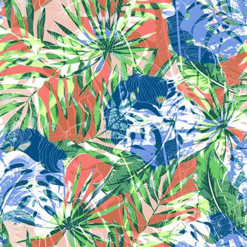 抽象花卉印花华亿平台图片