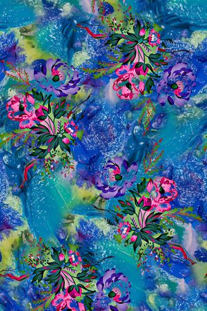 小碎花印花华亿平台图片