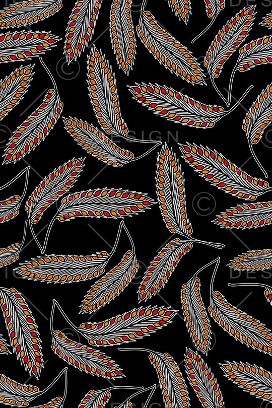 羽毛印花华亿平台图片