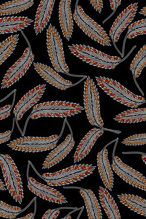 羽毛印花华亿平台图片