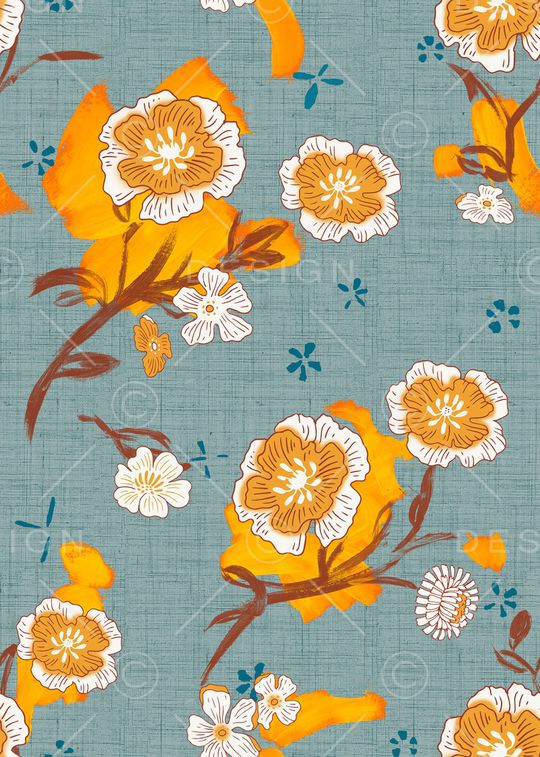 连衣裙印花华亿平台图片