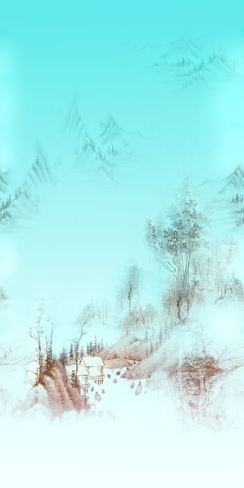 清爽底花卉印花华亿平台图片