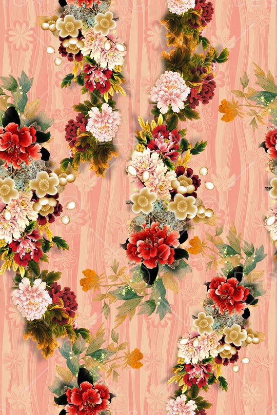 复古印花华亿平台图片