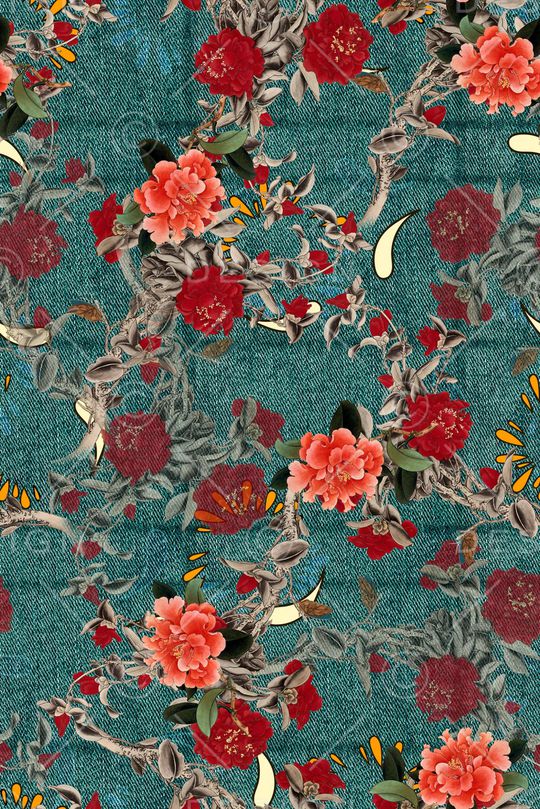 复古印花华亿平台图片