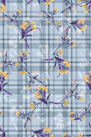 格子印花华亿平台图片