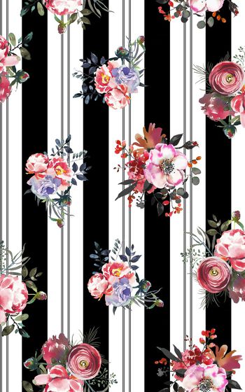 黑白条纹印花华亿平台图片