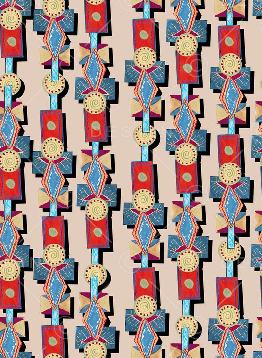 几何印花华亿平台图片