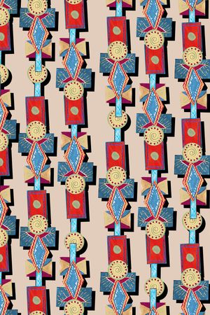 几何印花华亿平台图片