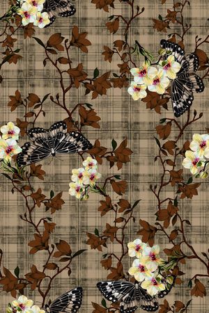 格子印花华亿平台图片